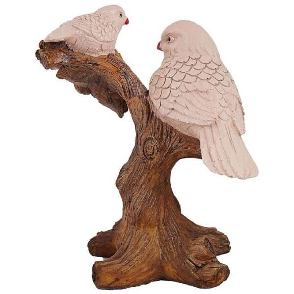 Resin Handcrafted Birds Couple On Tree Showpiece Bird Statue For Home Dcor Living Room Bedroom Table Top Antique Garden Decoration Items - Image 3