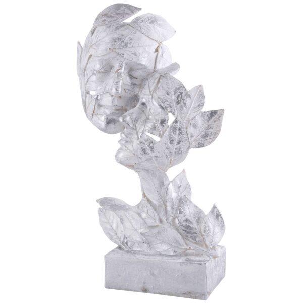 RomentIc Love Couple Face Statue silver Showpiece for Home Decor in Showpieces &Figurine table Decorations Items - Image 4