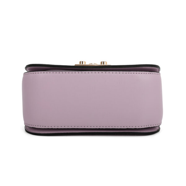 Elegant Rectangular Flap Bag with Metallic Lock & Top Handle. - Image 3