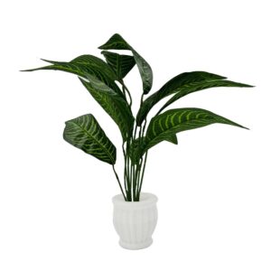 Artificial Plants with Pot Showcase Decoration Plants Leaf | Fake Plant | Artificial Plants for Home Decor Office Gifting Plants Decorative Potted Plants (RV-AP24)